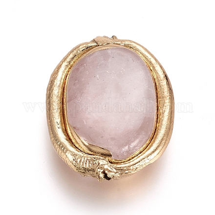 Perlas naturales de cuarzo rosa G-S260-11-1