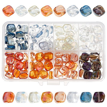 Arricraft 120 pezzo di perle di vetro cristallo color placcato ab con fori EGLA-AR0001-17B-1