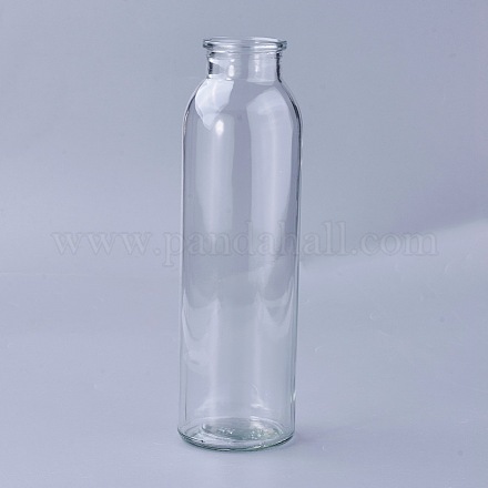 Bottiglie di vetro trasparente per bevande AJEW-WH0096-23-1