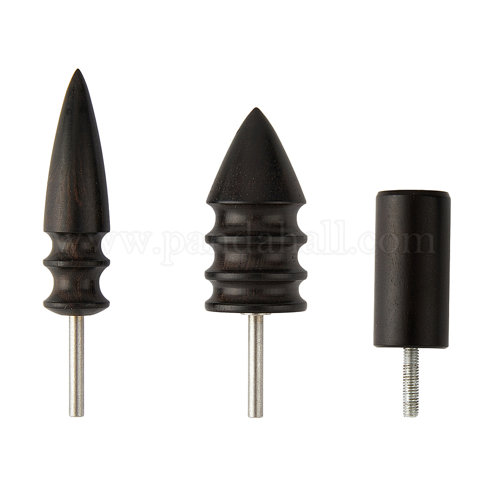 Wholesale SUPERFINDINGS 3 Styles Leather Burnisher Bits Sandalwood
