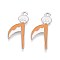 Halloween Theme Alloy Enamel Pendants, Platinum, Skull, 29.5x15x1mm, Hole: 1.6~1.8mm
