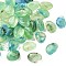 Opaque Acrylic Beads, Nuggets, Spring Green, 17~18x13~13.5x8~8.5mm, Hole: 1.4mm, 393pcs/500g