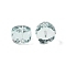 K9 Glass Imitation Austrian Crystal Beads, Faceted, Flat Round, Light Sky Blue, 12x8mm, Hole: 1mm