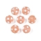 Frosted Handmade Lampwork Beads, Round with Dot, Dark Salmon, 11.5~12mm, Hole: 0.9~1.6mm