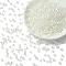 70G Transparent Spray Painted Glass Beads, Cone, AB Color Plated, Faceted,, Clear AB, 4~4.5x3.5mm, Hole: 1.4~1.6mm