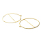 Brass Pendants, Hollow, Oval Charm, Golden, 41x38x0.6mm, Hole: 1.8mm