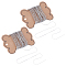 20M 304 Stainless Steel Boston Link Chains, Soldered, with Card Paper, Stainless Steel Color, 0.5mm