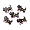 2-Hole Resin Buttons, Cat, Pink, 10x15x2.2mm, Hole: 1.2mm
