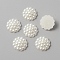 ABS Plastic Imitation Pearl Cabochons, Flower, Floral White, 16x5mm, about 50pcs/bag