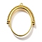 Alloy Open Back Bezel Pendants, For DIY UV Resin, Epoxy Resin, Cadmium Free & Nickel Free & Lead Free, Oval, Golden, 37.5x30.5x3.5mm, Hole: 1.5mm