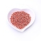 Brass Beads, Long-Lasting Plated, Round, Rose Gold, 1/4 inch(5mm), Hole: 1.5mm