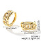Trendy Geometric Brass Hoop Earrings, Cute Style for Fashionable look, Golden, 27x25x12mm