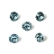 Glass Rhinestone Cabochons, Pointed Back & Back Plated, Faceted, Square, Diamond, Light Azore, 4x3mm