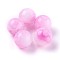 Acrylic Imitation Jade Beads, Round, Pearl Pink, 7.5~8x7mm, Hole: 1.8mm, about 794pcs/209g