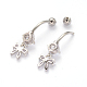 Bowknot 304 Stainless Steel Body Jewelries AJEW-I029-15D-2