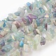 Natural Electroplated Fluorite Beads Strands G-G767-08-2