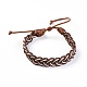 Bracelets coréens tressés en corde de polyester ciré BJEW-JB04180-02-1