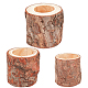 Kerzenhalter aus Naturholz von Gorgecraft AJEW-GF0002-05-1