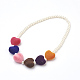 Glass Pearl Beads Jewelry Sets SJEW-JS00982-4