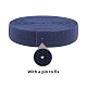 平らな弾性ゴムコード/バンド  ウェビング衣類縫製アクセサリー  ミディアムブルー  24.5x2mm  約5.46ヤード（5m）/ロール EC-WH0006-01C-2
