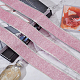 Gorgecraft 10 ヤード スパークル リボン ワイヤード エッジ グリッター リボン 2 インチ パール ピンク ラッピング ギフト & カスタム diy クラフト 装飾紙吹雪 グリッター ワイヤード リボン ギフト ラッピング パーティー デコレーション用 OCOR-WH0071-026C-4