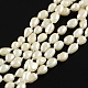 Oval Natural Pearl Bead Strands PEAR-Q004-13-1