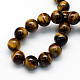 Natural Tiger Eye Round Beads Strands G-S177-12mm-2