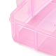 Caja de almacenamiento desmontable de plástico pp portátil rectangular CON-D007-02D-6