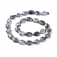 Natürliche Sesam Jaspis / Kiwi Jaspis Perlen Stränge G-G805-E06-1