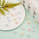 60 pièces 6 couleurs perles acryliques transparentes transparentes FACR-CJ0001-09-5