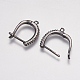 Accessoires de boucles d'oreilles en laiton de micro pavé zircone cubique ZIRC-E143-48-2