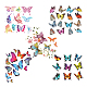 OLYCRAFT 5 Sheets/About 55Pcs 5 Style Butterfly Heat Transfer Decals Colorful Butterfly Iron on Patches PET Heat Transfer Film for DIY T-Shirt Jeans Pillow Clothing Decoration Garments Accessories DIY-OC0010-01-1