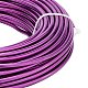 丸アルミ線  ジュエリー作りのための  暗紫色  7ゲージ  3.5mm  約65.61フィート（20m）/ 500g AW-BC0007-3.5mm-08-1