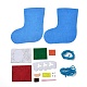 Kits de chaussettes de Noël en tissu non tissé bricolage DIY-Q031-02A-2