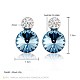 Zinc Alloy Austrian Crystal Ear Studs EJEW-BB28930-7