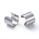 Boucles d'oreilles unisexes 304 manchette en acier inoxydable EJEW-P135-03B-1