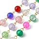 Runde Perlenkette aus Crackle-Glas AJEW-JB01167-1