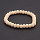 Bracelets de perles de verre rondelle stretch BJEW-F073-11-1