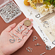 SUNNYCLUE 1 Box 32Sets 4 Style Silver Toggle Clasps Bulk Tibetan Style Alloy Toggle Clasps Butterfly Flower Heart for Jewellery Making Bracelet Necklace Earring Pendants Craft Supplies DIY Accessories FIND-SC0002-72-3