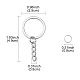 50Pcs Iron Split Key Rings IFIN-YW0003-42-3