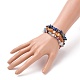 Ensembles de bracelets extensibles perlés de pierres précieuses naturelles X-BJEW-JB05700-7