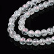 Hebras de perlas de vidrio craquelado translúcido CCG-T003-01A-3