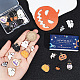 SUNNYCLUE 1 Box 30Pcs Halloween Charms Ghost Enamel Charm Jack-O-Lantern Charms Small Pumpkin Witch Hats Wizard Hat Charm Black Cat White Spooky Charms for Jewelry Making Charm DIY Craft Supplies ENAM-SC0003-42-3