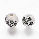 Handmade Printed Porcelain Beads PORC-Q201-10mm-5-2