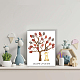 Ahandmaker sitzender Giraffen-Fingerabdruckbaum DIY-WH0466-013-4