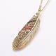 304 Stainless Steel Pendant Necklaces SJEW-H485-04AG-1