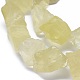 Citron naturelles brins de perles de quartz G-K291-E02-3