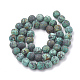 Brins de perles turquoises africaines naturelles (jaspe) G-T106-206-3