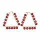 (vente d'usine de fêtes de bijoux) boucles d'oreilles créoles EJEW-JE03668-03-1