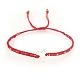 Bracelet tressé en perles de rocaille miyuki avec étoile ouverte BJEW-P269-31G-3